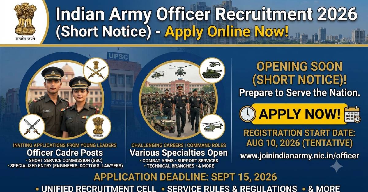 Indian Army Officer Recruitment 2026